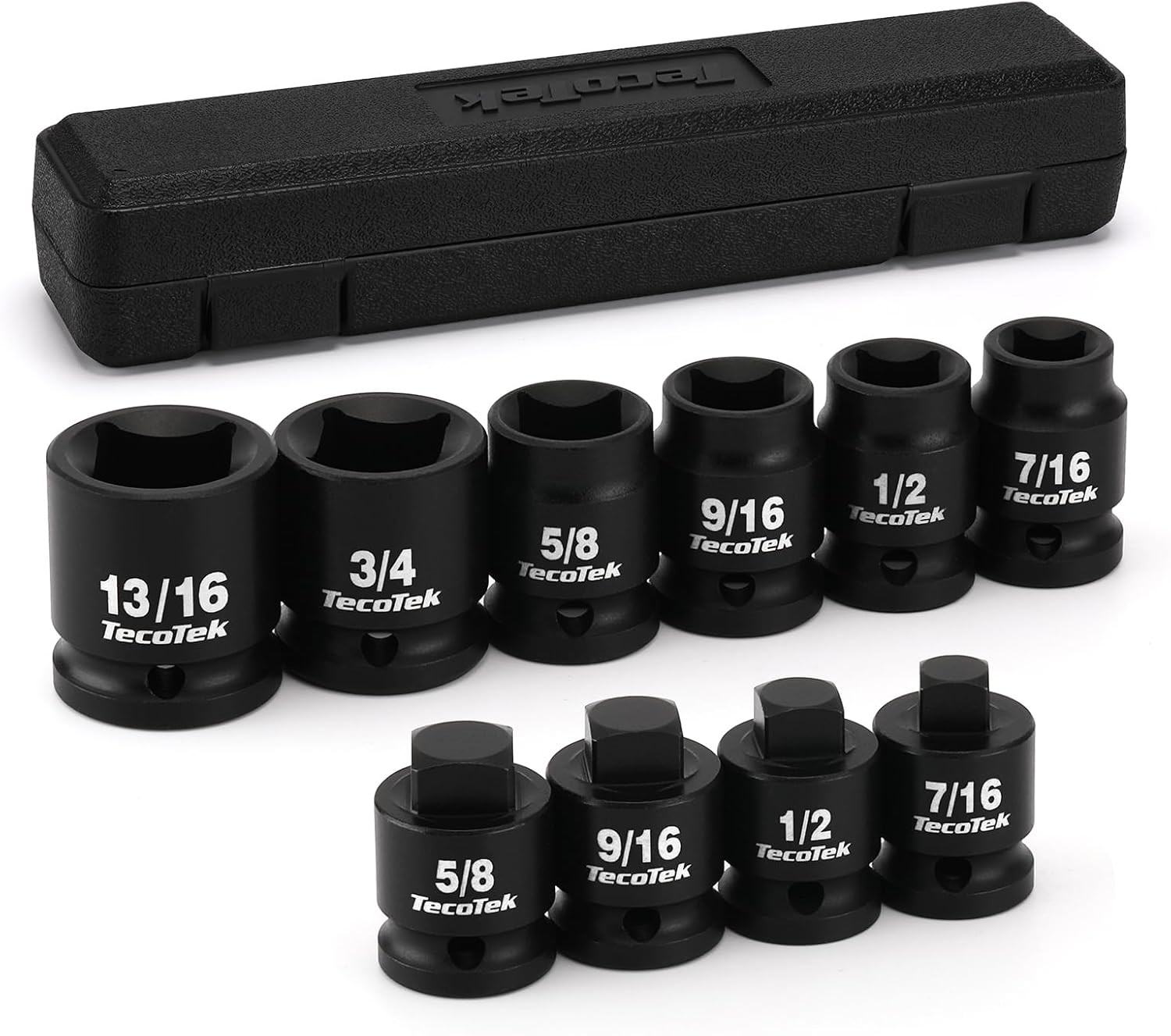 1/2″ Drive Pipe Plug Socket Set, Square Drive Socket, 10-Piece, SAE, 4 Point…