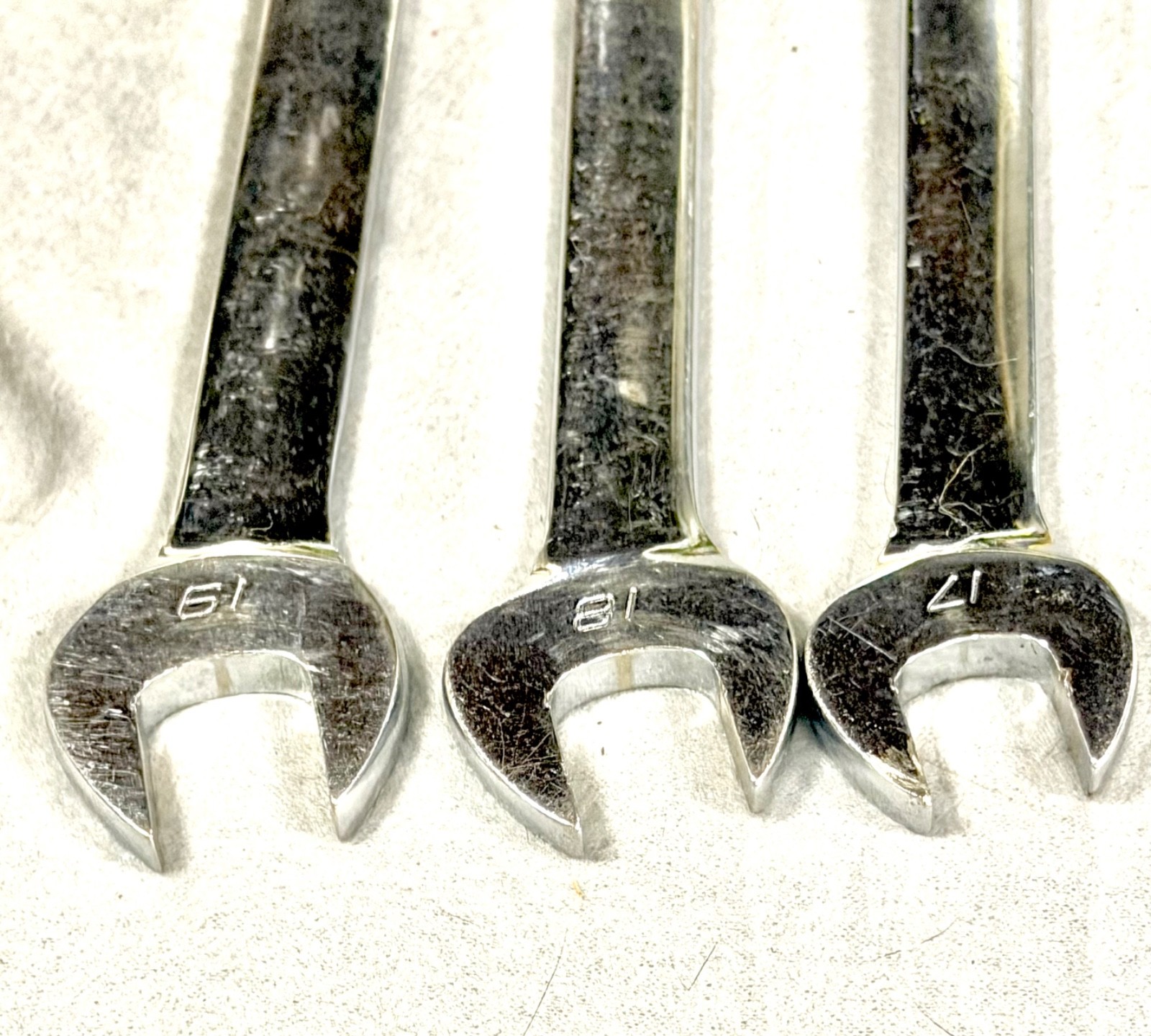 Snap On OEXLM Metric Long Combination Wrench Set 10mm-19mm Flank Drive Hand Tool