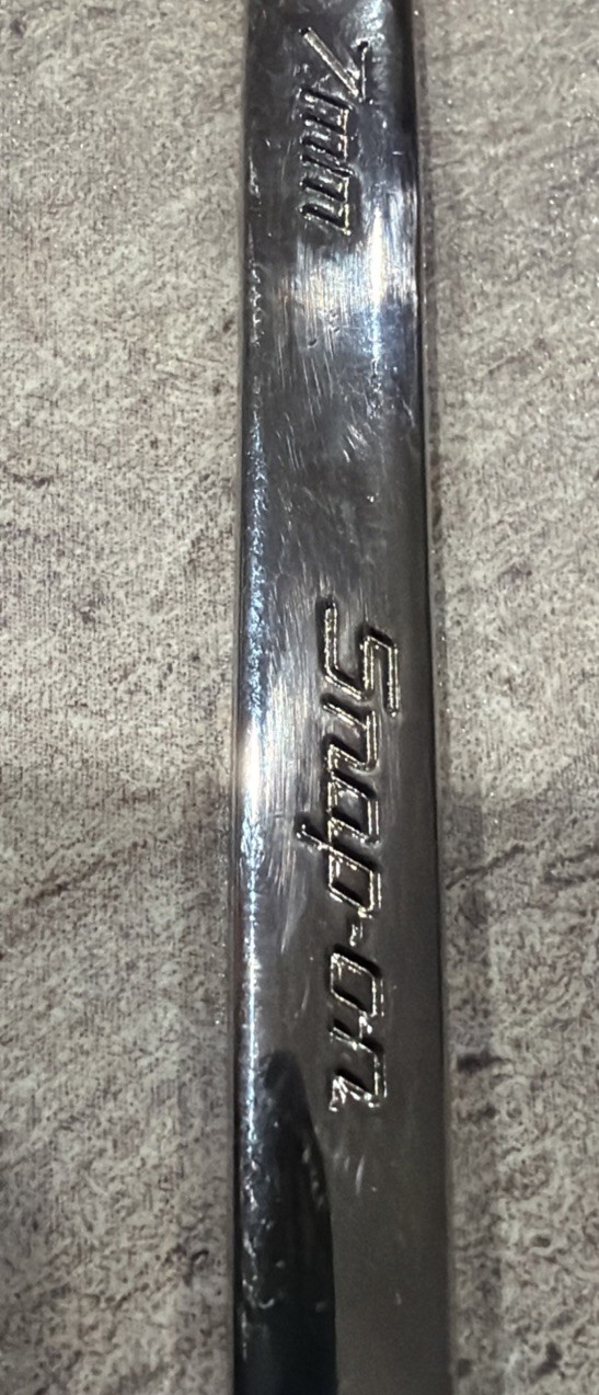 Snap On Tools Open End Combination Short Wrench 7mm, OEXM7B, 12pt, New Logo
