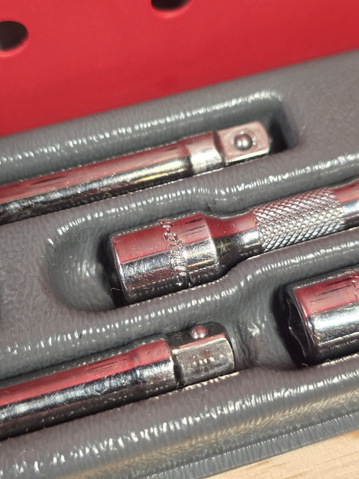 Snap-on Tools 106BTMX 6-Piece 1/4″ Drive Knurled Extension Set USA