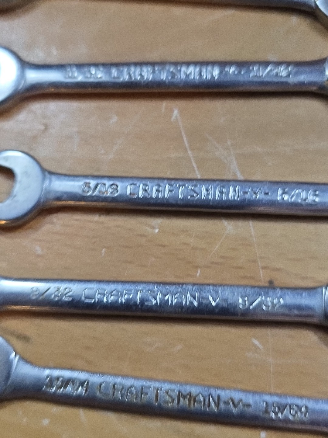Sears Craftsman Tools USA 8 Piece Open-End 4 Way Offset Ignition Wrench Set 4306