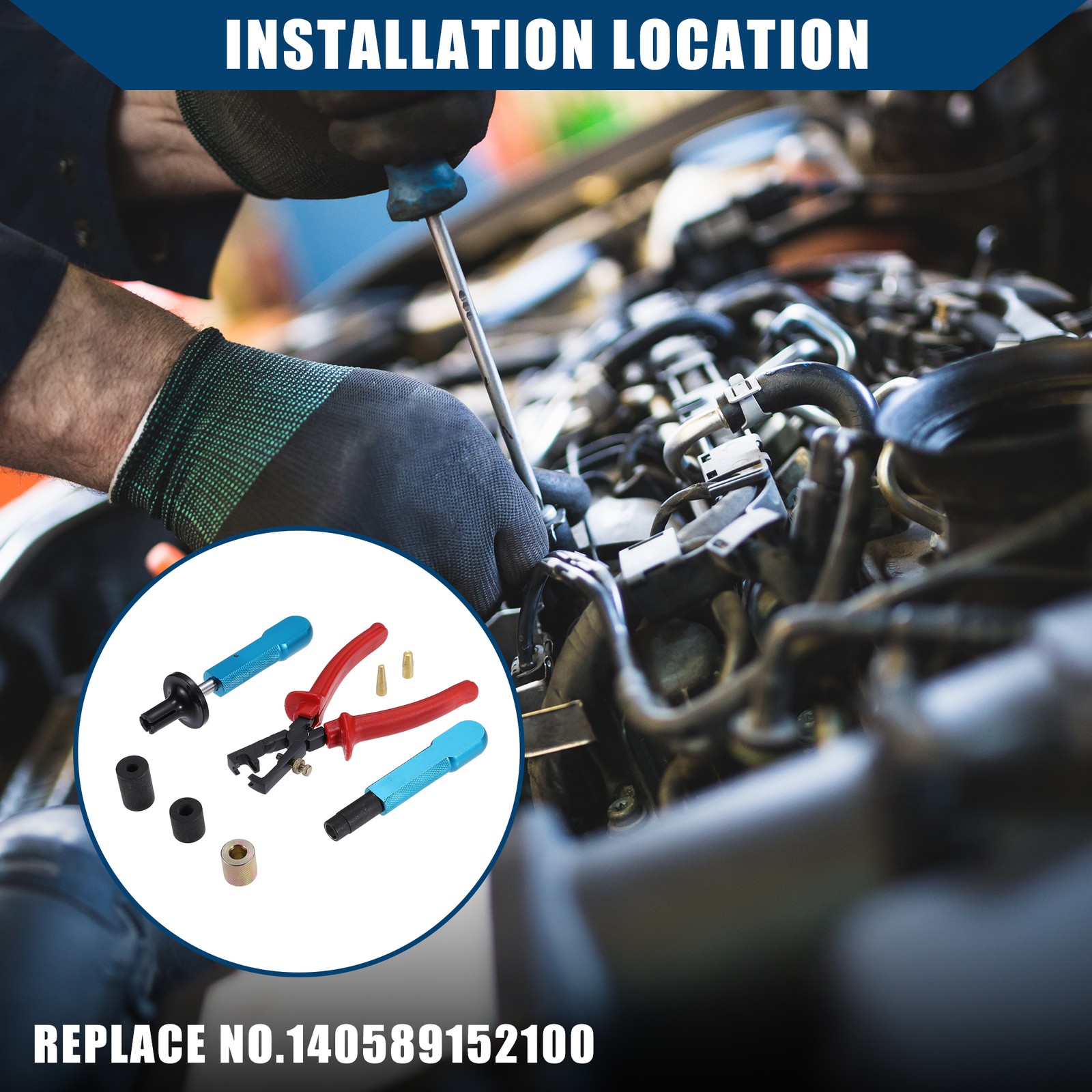 1 Set Fuel Injector Install and Remove Tool for BMW N55 N63 S55 S63 B38 B48