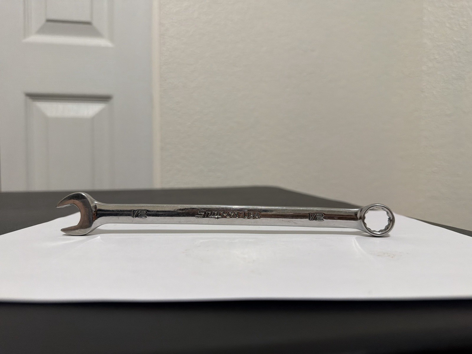 Snap On 1/2” Flank Drive Combination Wrench SAE SOEX16 Made In USA