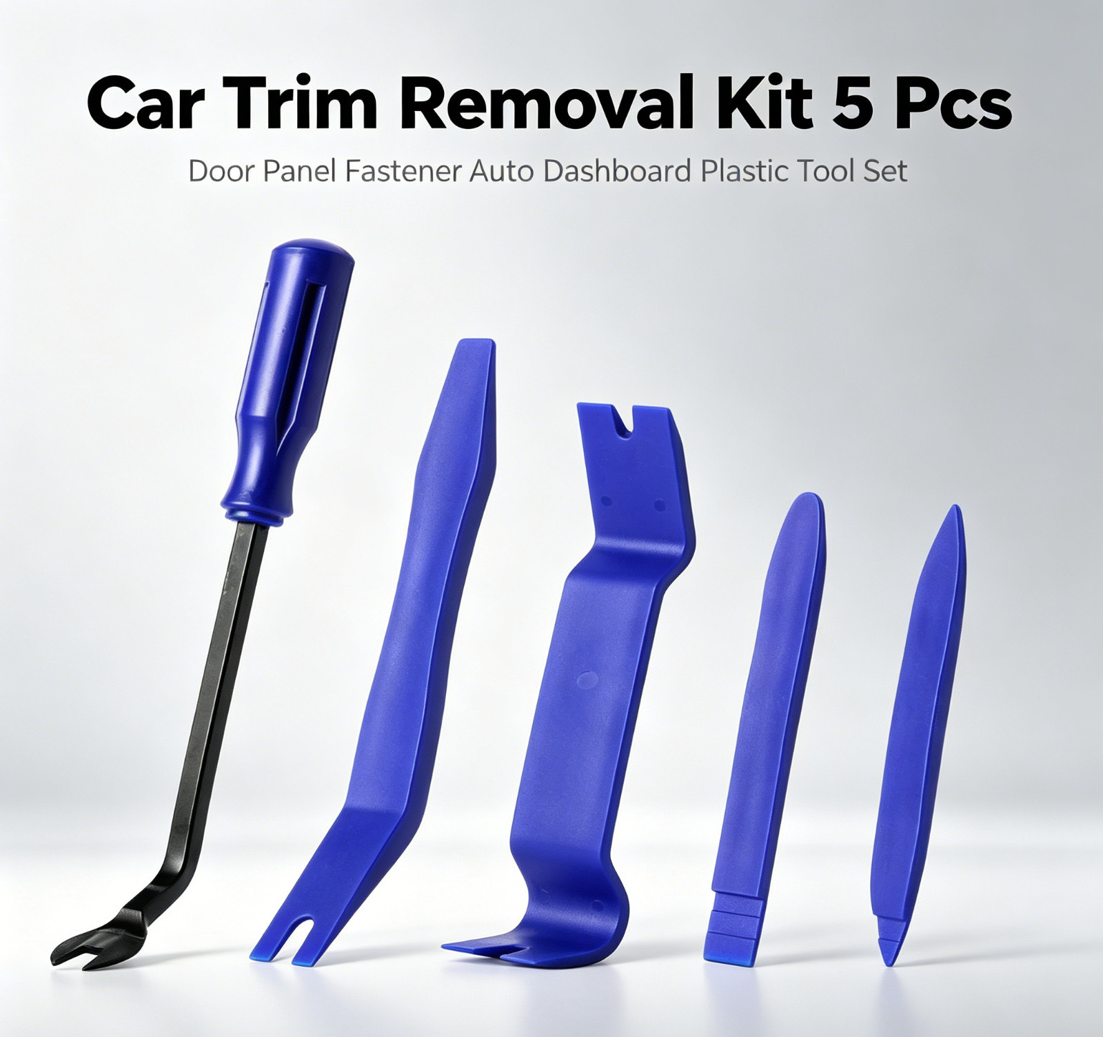 5 Pcs Car Trim Removal Kit, Door Panel Dashboard Plastic Pry Tools Set