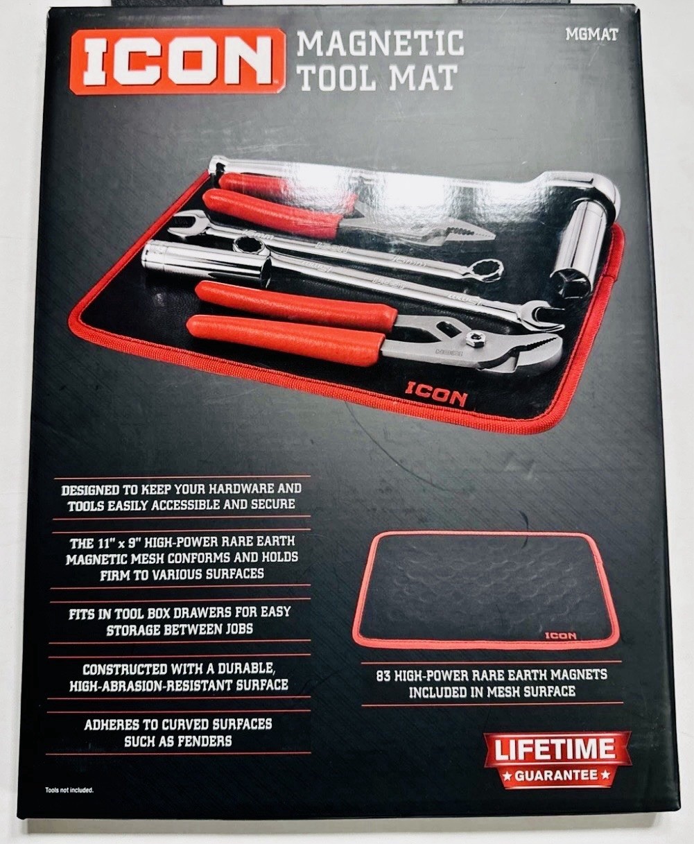 ICON Magnet Tool Mat – 70077 – 11 Inches by 9. STRONG. NEW