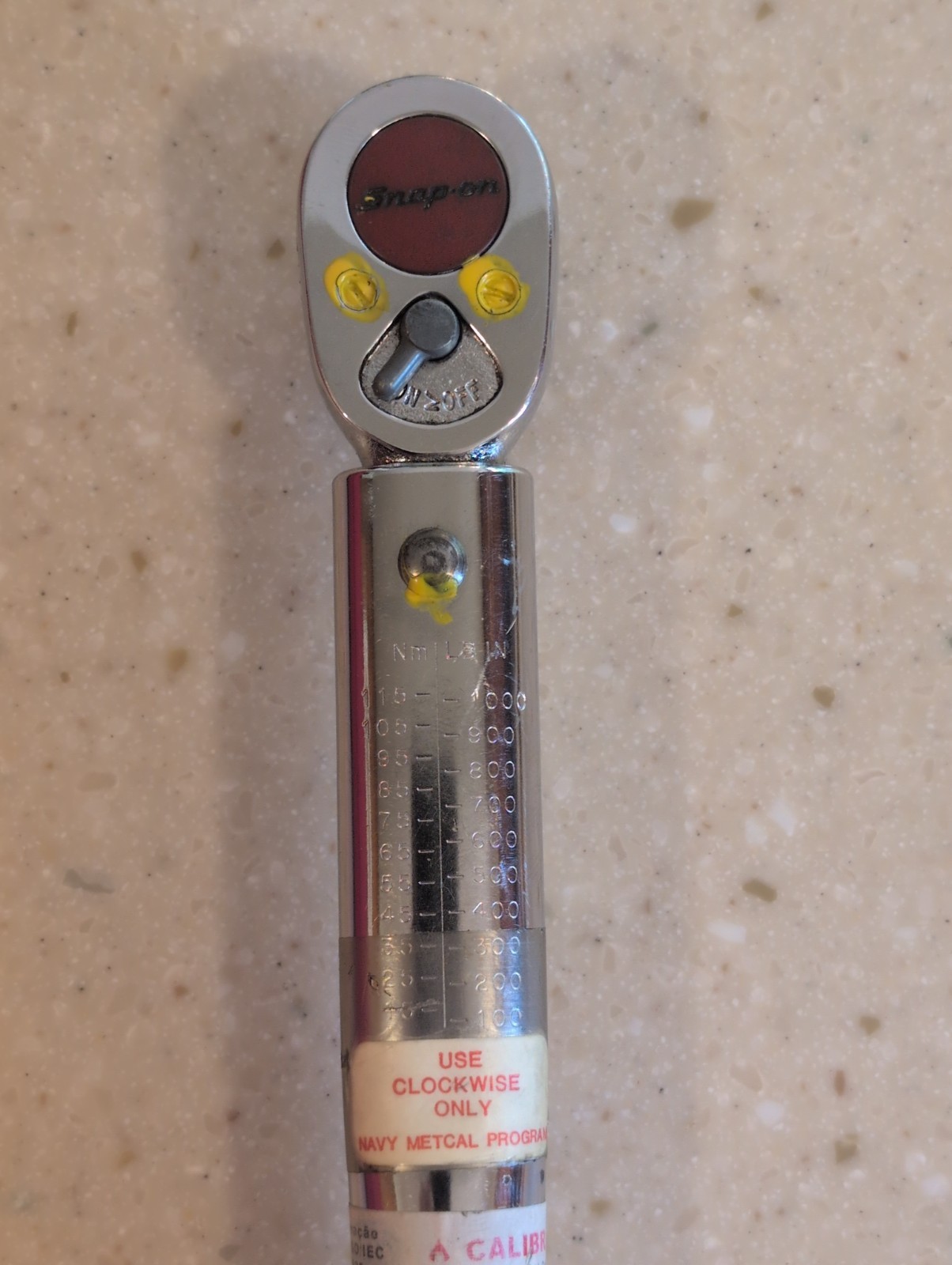 Snap on Qjr284d 3/8 Drive 1000 Pounds/inch Torque Wrench – Pre Owned