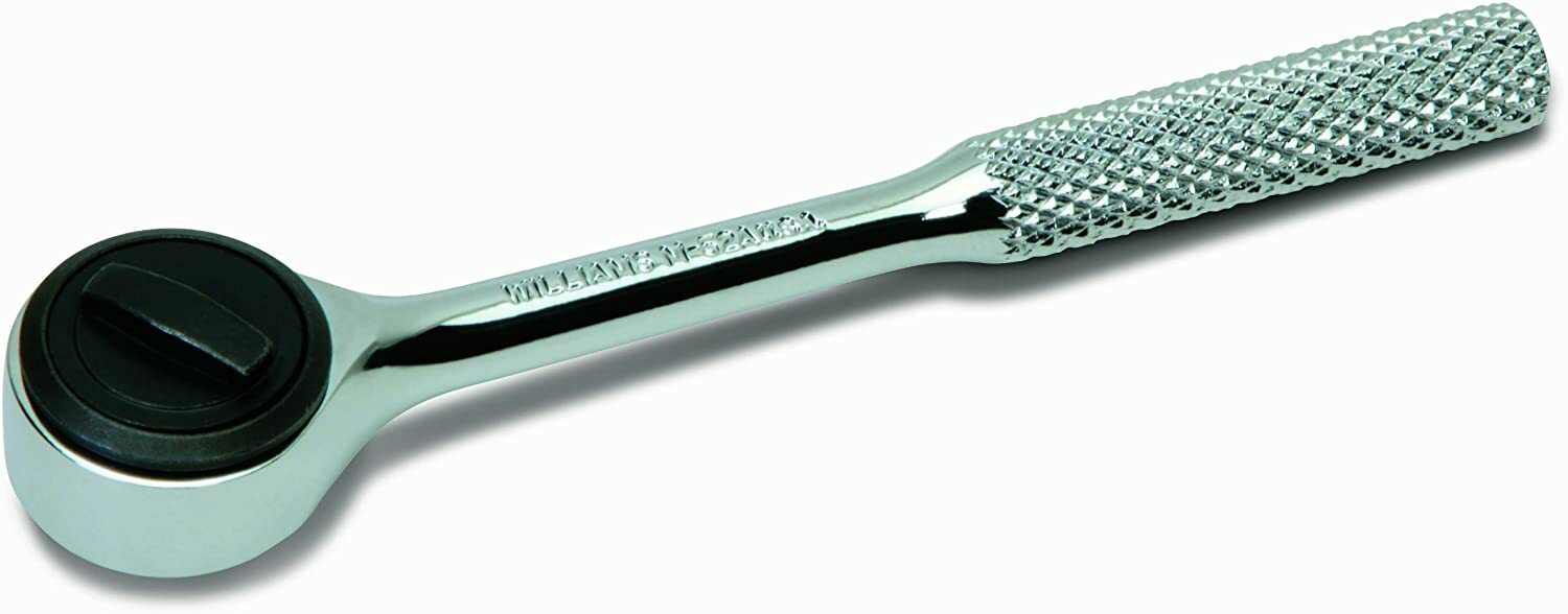 1/4″ Drive, Round Head Ratchet,72 Teeth, High-Polished Chrome, Williams M-52A