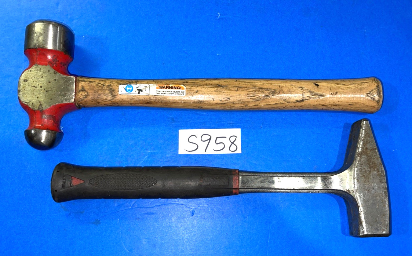 MAC TOOLS 2 PIECE ANTI-VIBE BLACKSMITH & BALL PEEN HAMMERS 48OZ FREE SHIP IN US