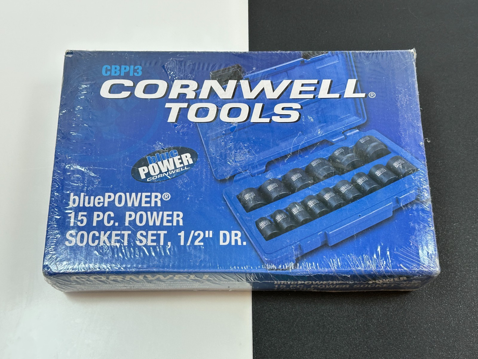 🆕 Cornwell CBPI3 15pc 1/2” Drive Metric 10mm-24mm Shallow Impact Socket Set