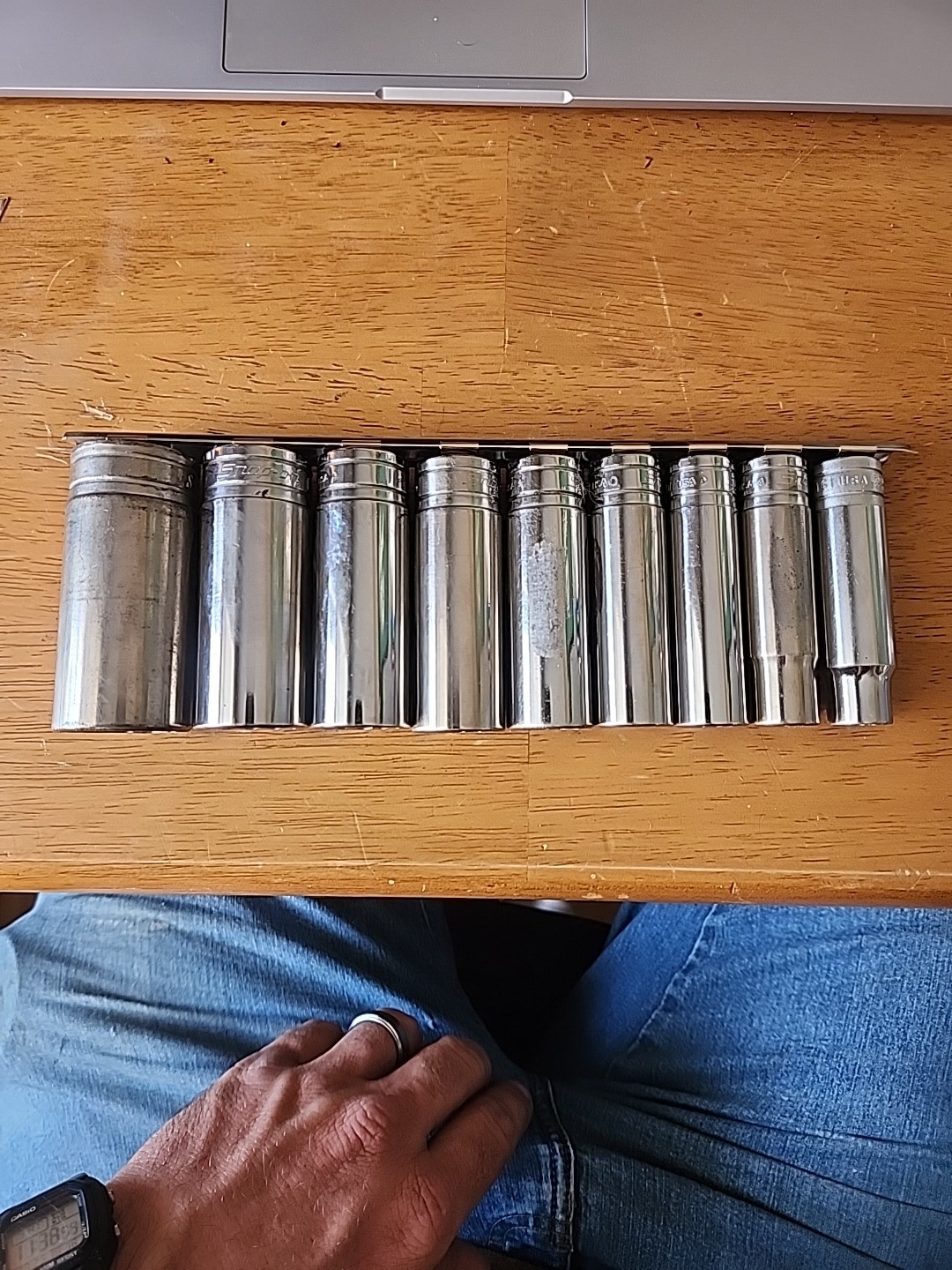 *SNAP ON TOOLS 1/2″ DRIVE 9 PC DEEP SAE SOCKET SET 12 POINT 1/2 TO 1-1/8