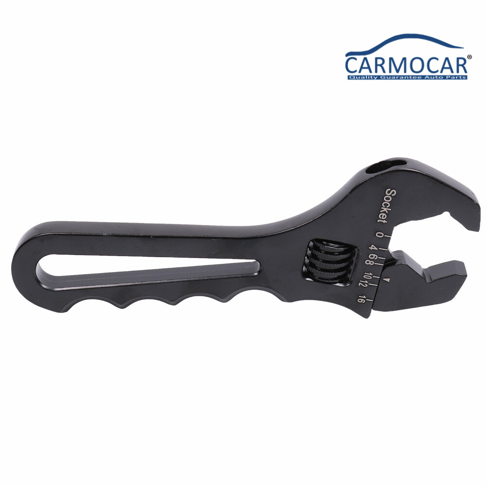 Adjustable Wrench Black Aluminum Tool Spanner 3AN-16AN for Hose End Fitting