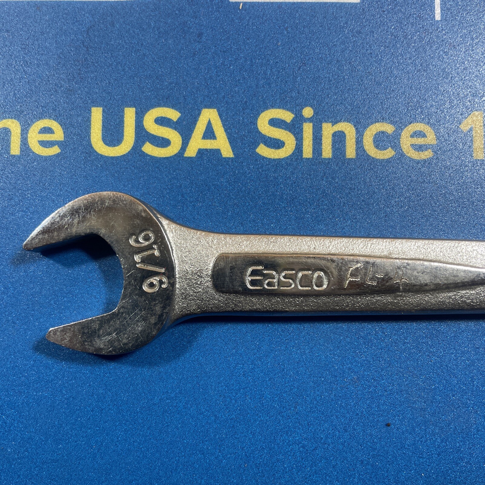 Easco 61 120 Double Open End Wrench Size 5/8 in x 9/16 in USA Tool