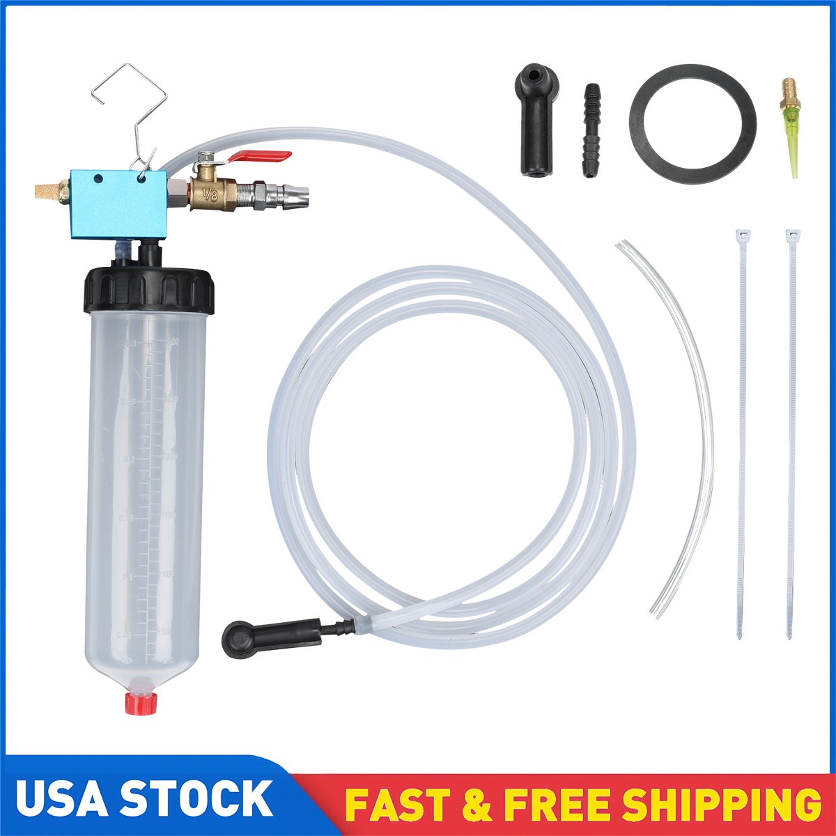 Vacuum Brake Bleeder Kit 300ml Fluid Extractor Pump for Car Clutch Power Steer
