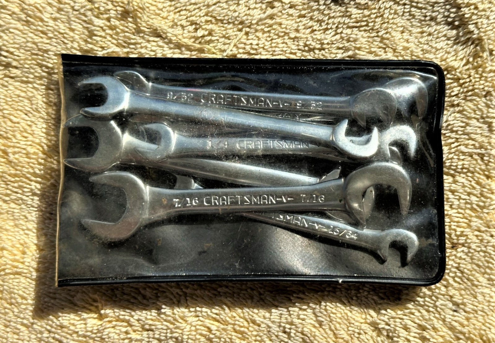 VINTAGE CRAFTSMAN 8 PC «SUPER TUFF» IGNITION WRENCH SET NO. 9-4306 — L@@K NICE