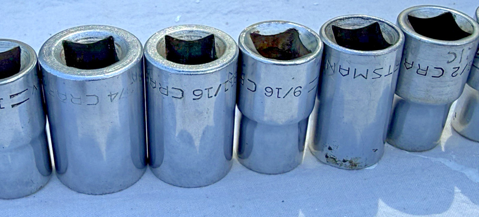 Craftsman Socket Set Vintage 70s 80s V-Series 1/2” Drive 21 Pieces Mechanic Tool