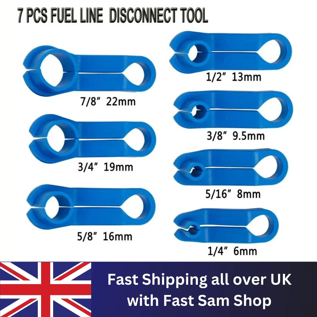 7Pcs/Set Car Fuel Line Disconnect Tool Multiple Sizes Pipe Clip Removal Tool new