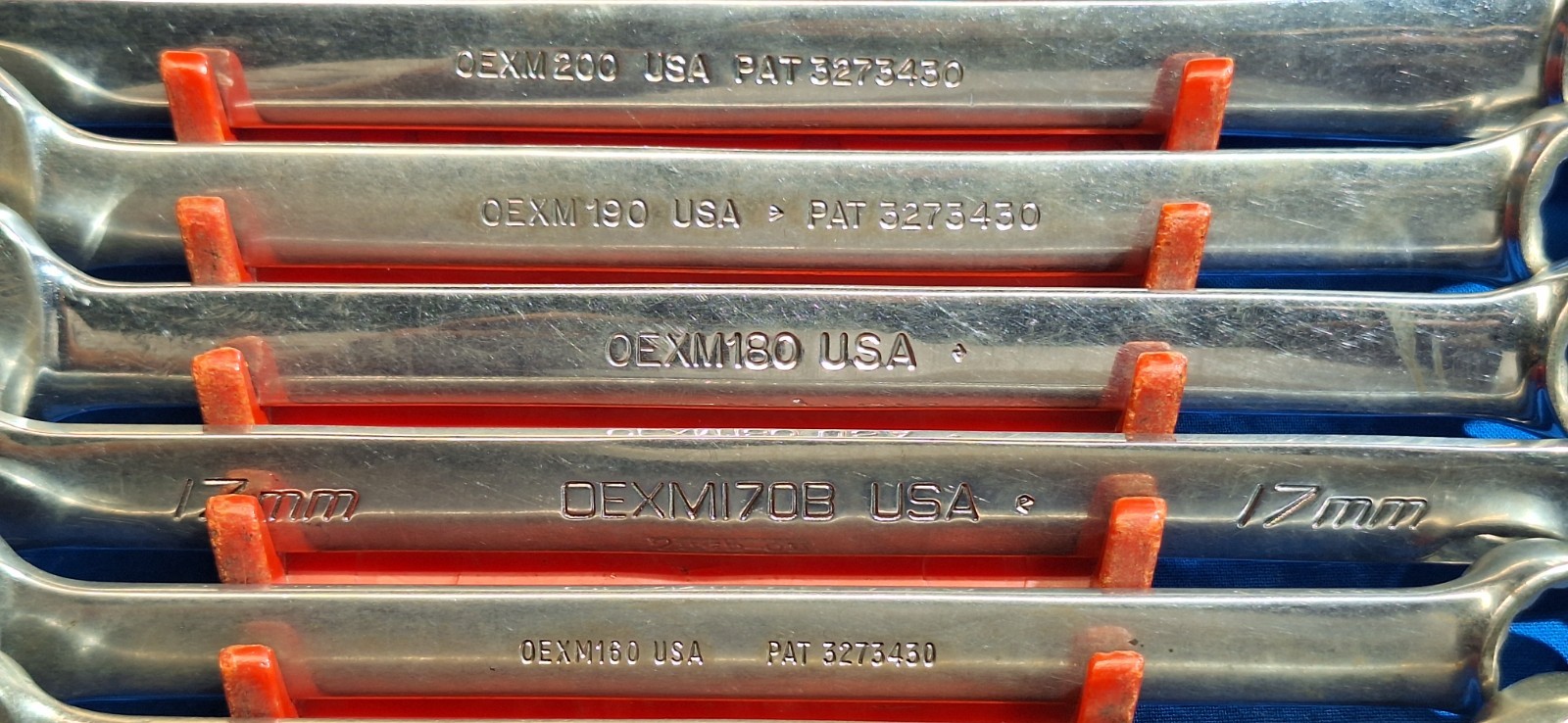 Snap-On OEXM710B +1 11pc Metric combination wrench set 20mm – 10mm