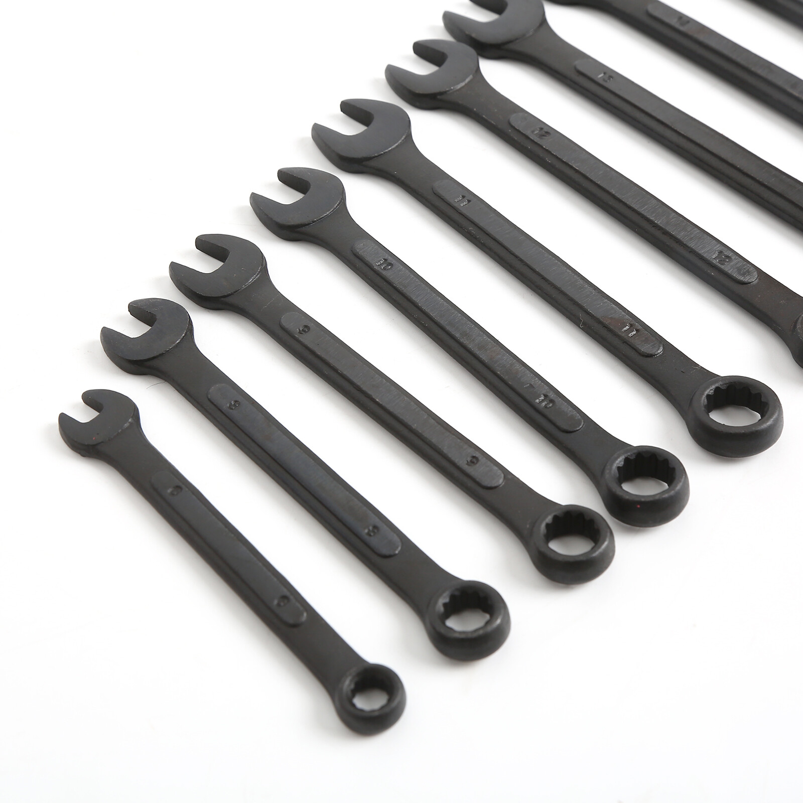 16pcs Combination Wrench Set, Metric 6mm to 32mm w/ Roll Up Pouch Raised Panel