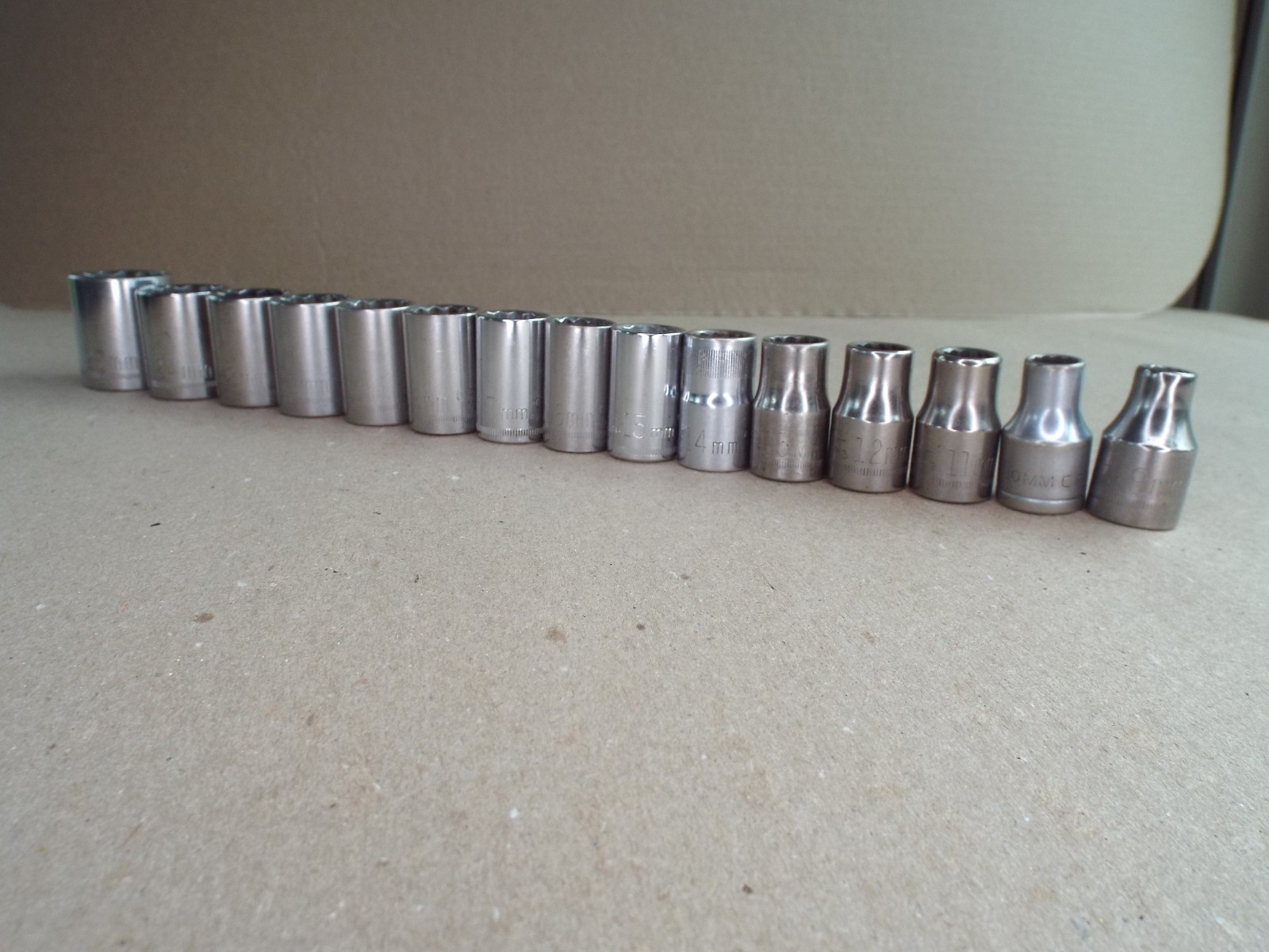 VTG 15 Pc Craftsman USA Metric Socket 9-27mm Lot 1/2″ Dr 12 Pt – (Please Read)