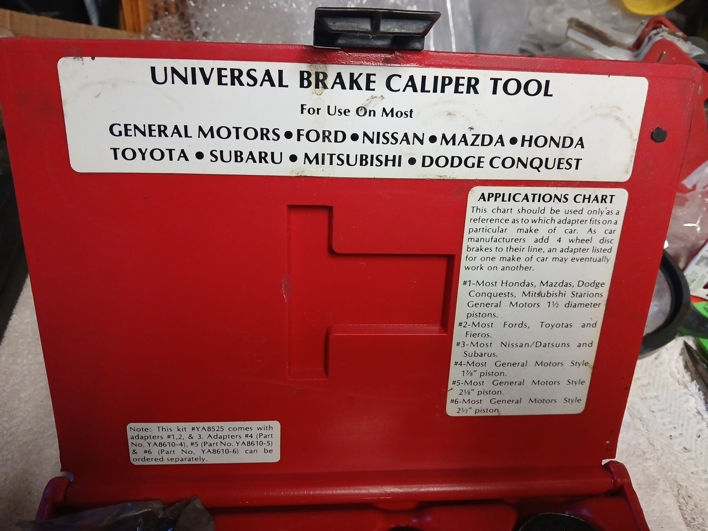 Blue-Point Tools Universal Brake Caliper Tool Set YA8525, 7 Pc With Case