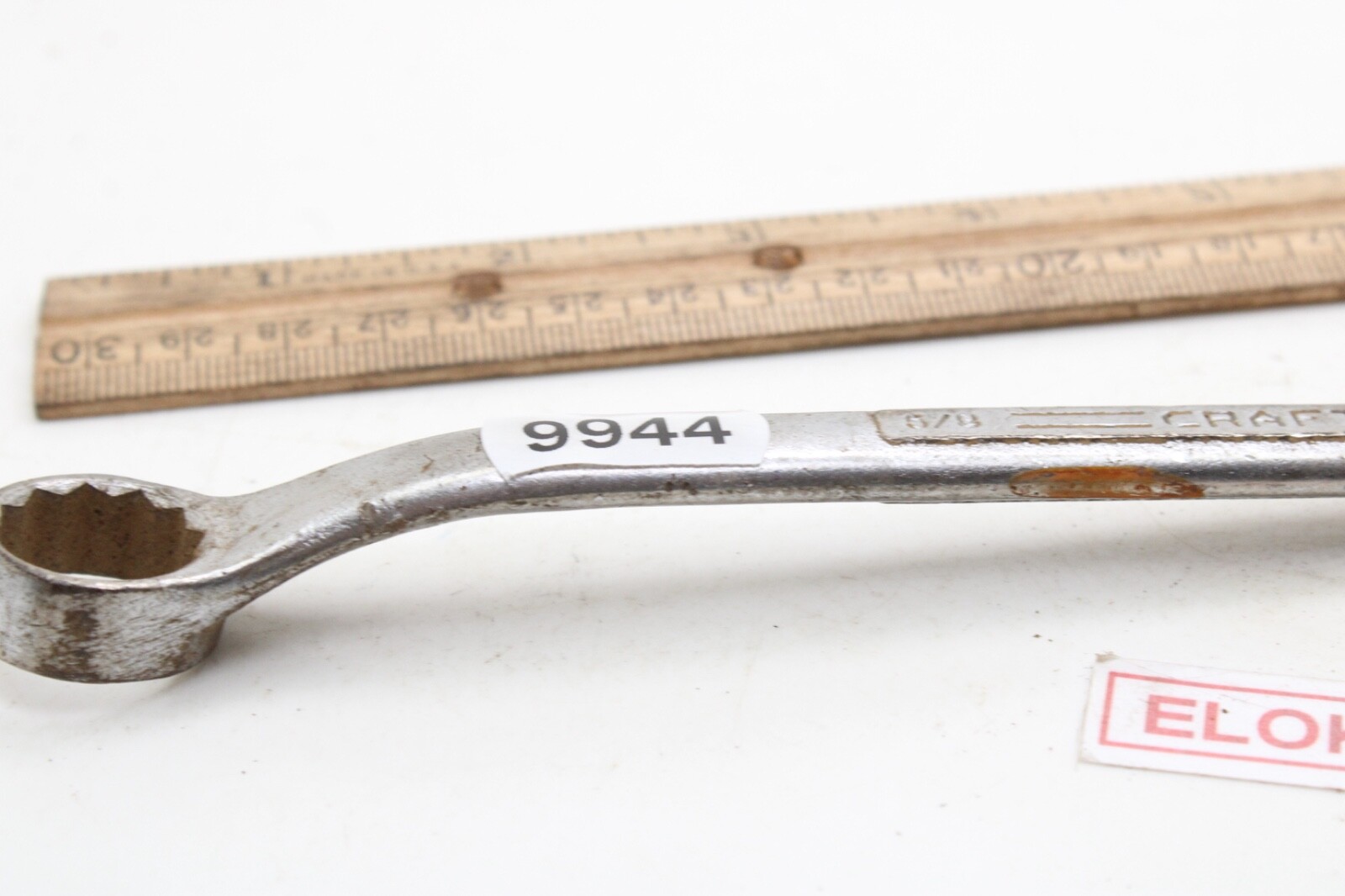 Craftsman =V =Series 5/8″ X 3/4″ 12 Point SAE Offset Box Wrench USA Modified