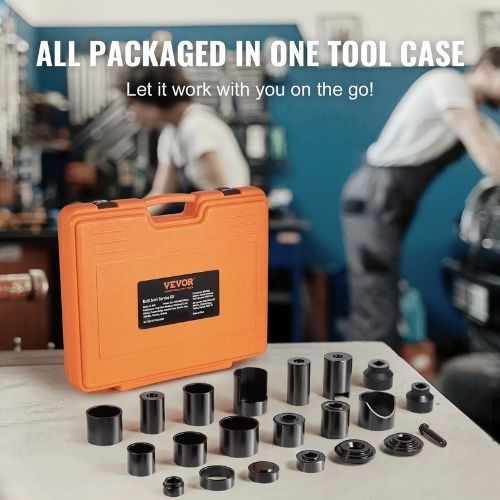 23 pcsTool Kit C-press Ball joint Remove and Install Tools for Most 2WD and 4WD
