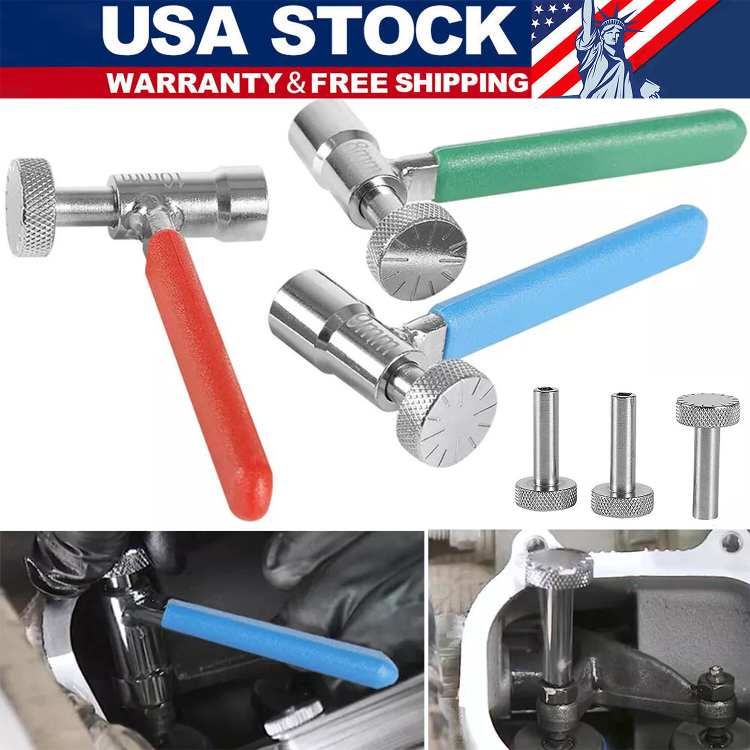 6PC Valve Tappet Adjusting Tool Set for HONDA YAMAHA SUZUKI KAWASAKI MOTORCYCLES