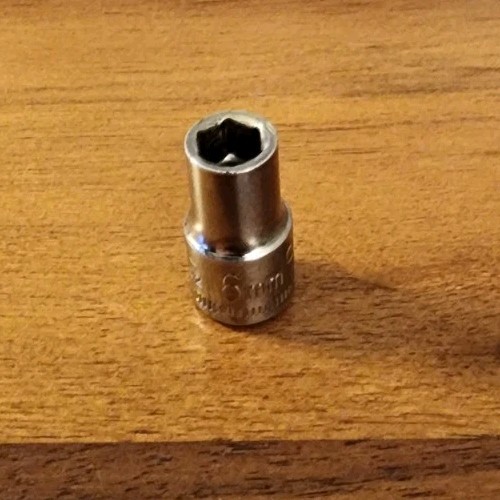 Craftsman USA 6mm Socket 6pt 1/4″ Drive Inverted G1 43502