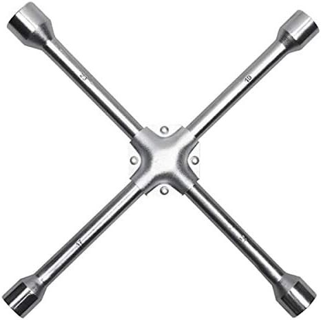 Harden Lug Nut Wrench -14″ 4 Way Tire Iron for Changing – Heavy Duty Forged