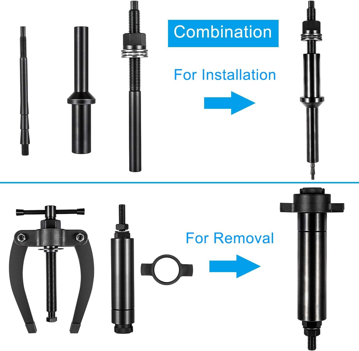 INJECTOR SLEEVE NOZZLE CUP TUBE REMOVAL & INSTALL TOOL FOR VOLVO D11 D12 D13 D16