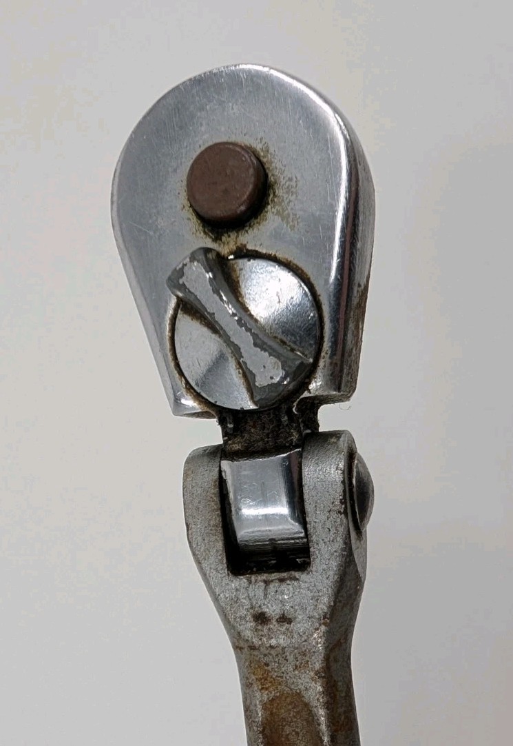 Vintage CRAFTSMAN 3/8 Inch Drive Flex Head Ratchet No. -V-42791 Forged In USA