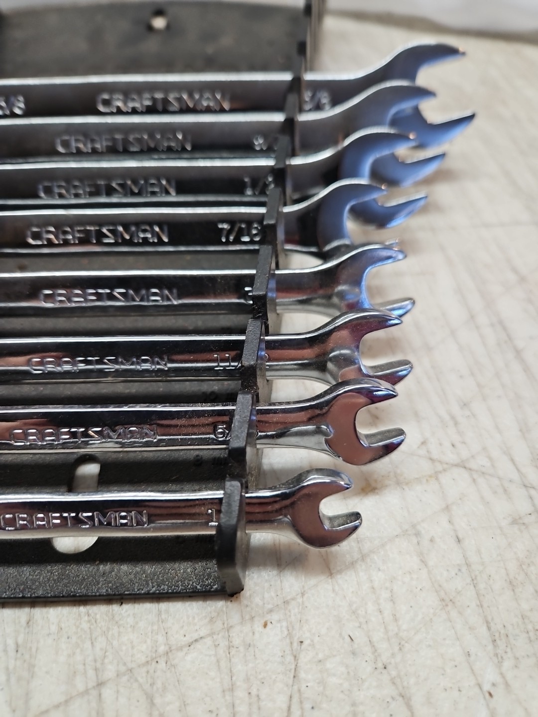 8 Craftsman Z-AH Series SAE Combination Wrench Set & Holder
