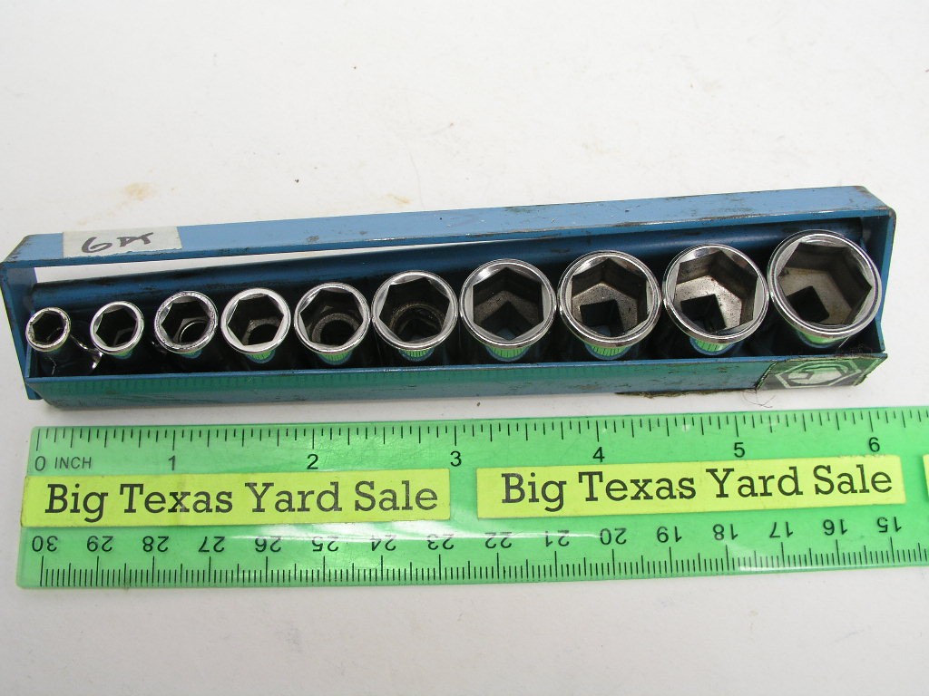 10 pc Matco 1/4″ Drive 6pt Metric Socket Set