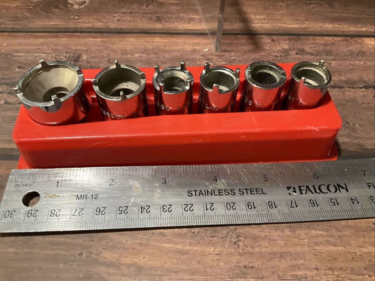 Snap-on 2006ANT 6 Pc Vehicle Antenna Nut Socket Set Chrome USA Rare EXCELLENT