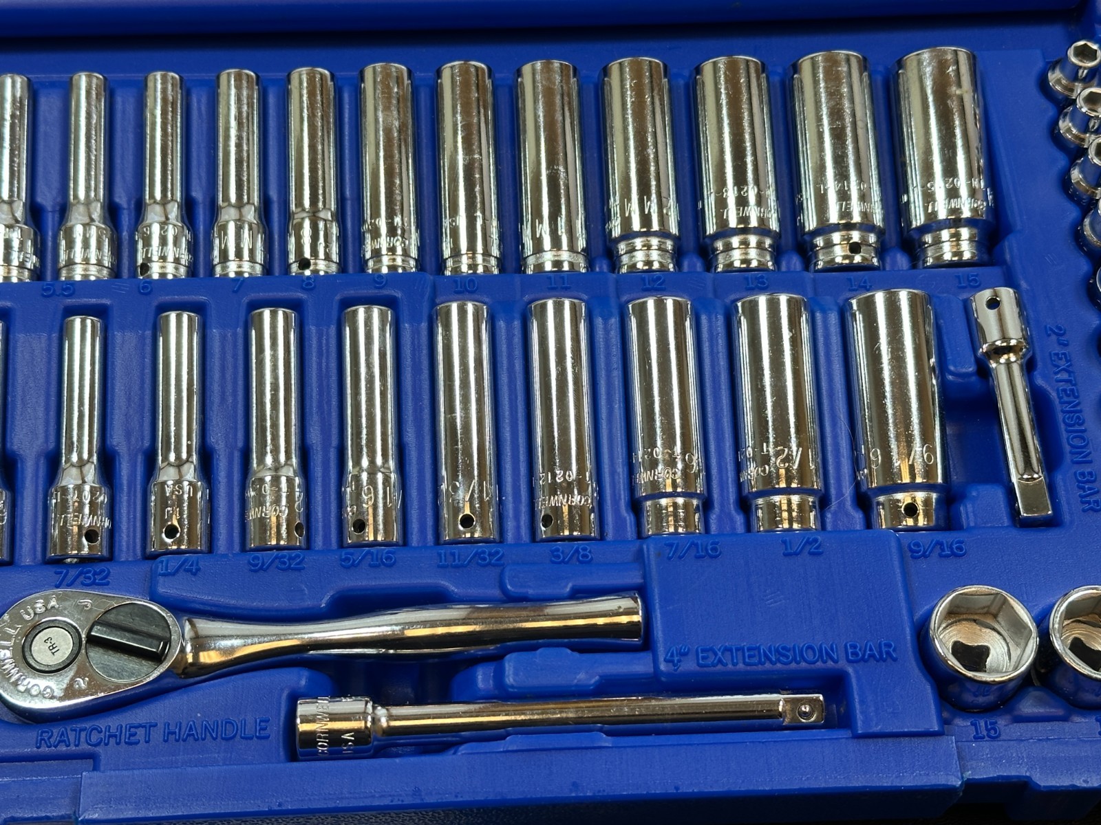 🇺🇸 Cornwell USA TS047SSFT 47pc 1/4” Drive Super Set, 6PT w/ Fine Tooth Ratchet