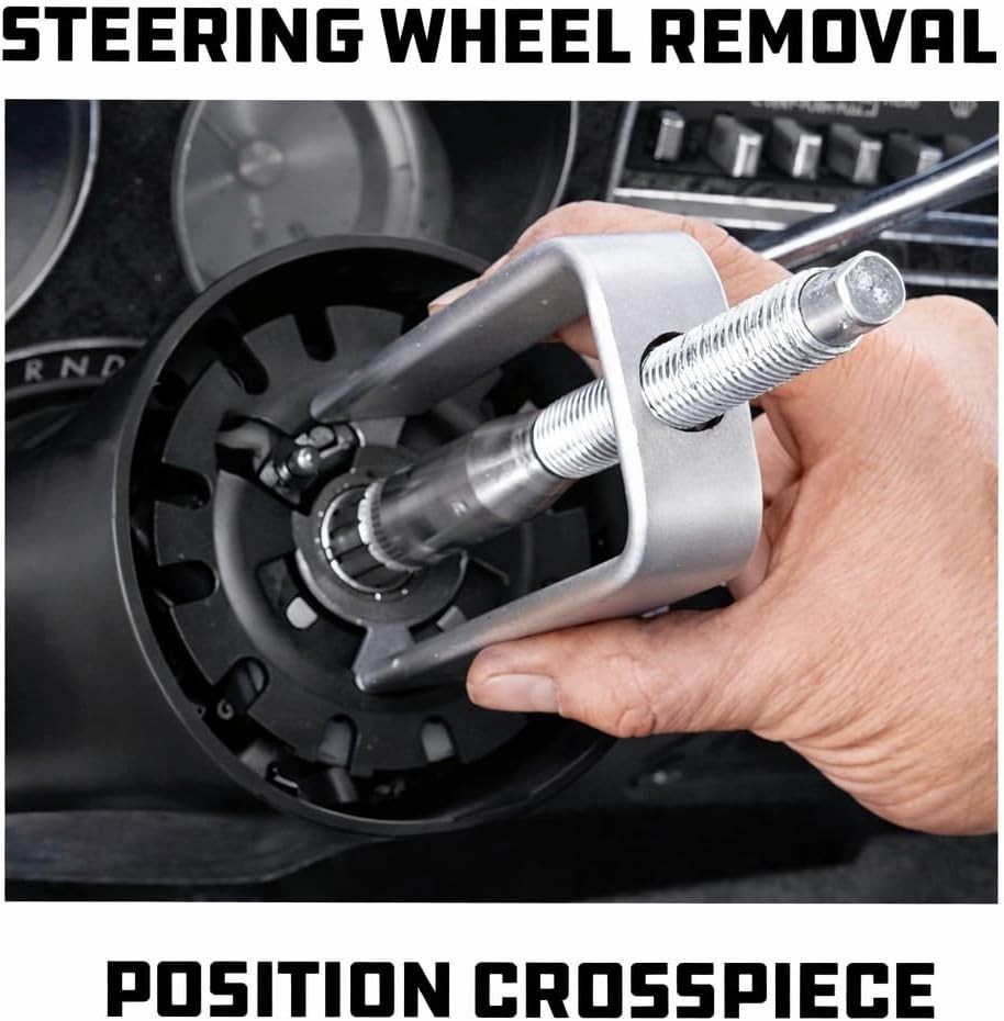 Heavy-Duty 16 Piece Steering Wheel Puller Set for Domestic and Foreign Vehicles