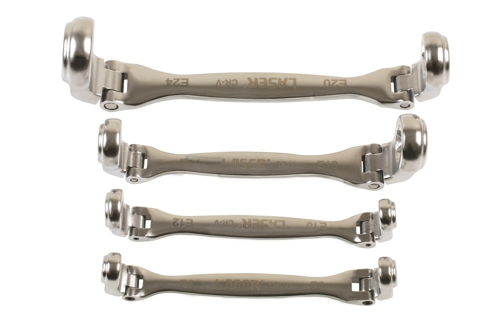 Laser 7260 4 Piece Double Flexible Star Wrench Set