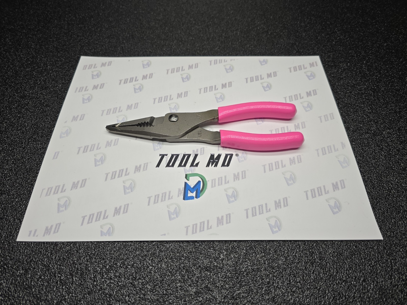 Snap-on Tools USA NEW HOT PINK 7″ Talon Grip Long Nose Slip Joint Pliers LN46ACF