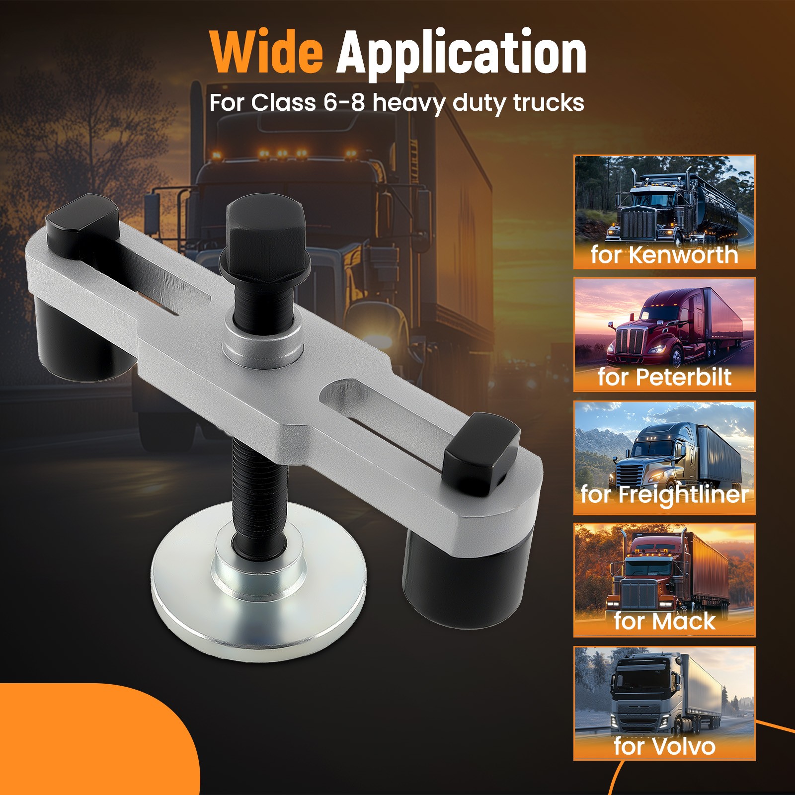 Wheel Hub Removal Tool For Universal Heavy Duty Trucks&Semi-Trailers