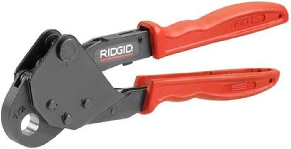 RIDGID 43853 1/2″ Close Quarters ASTM F 1807 Manual PEX Crimp Tool, 1