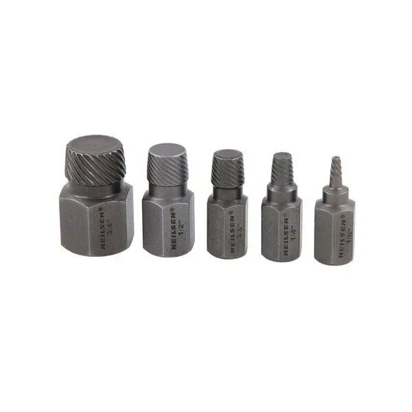 5pc Pipe Nipple Extractor Set to free pipe nipples & studs CT0912
