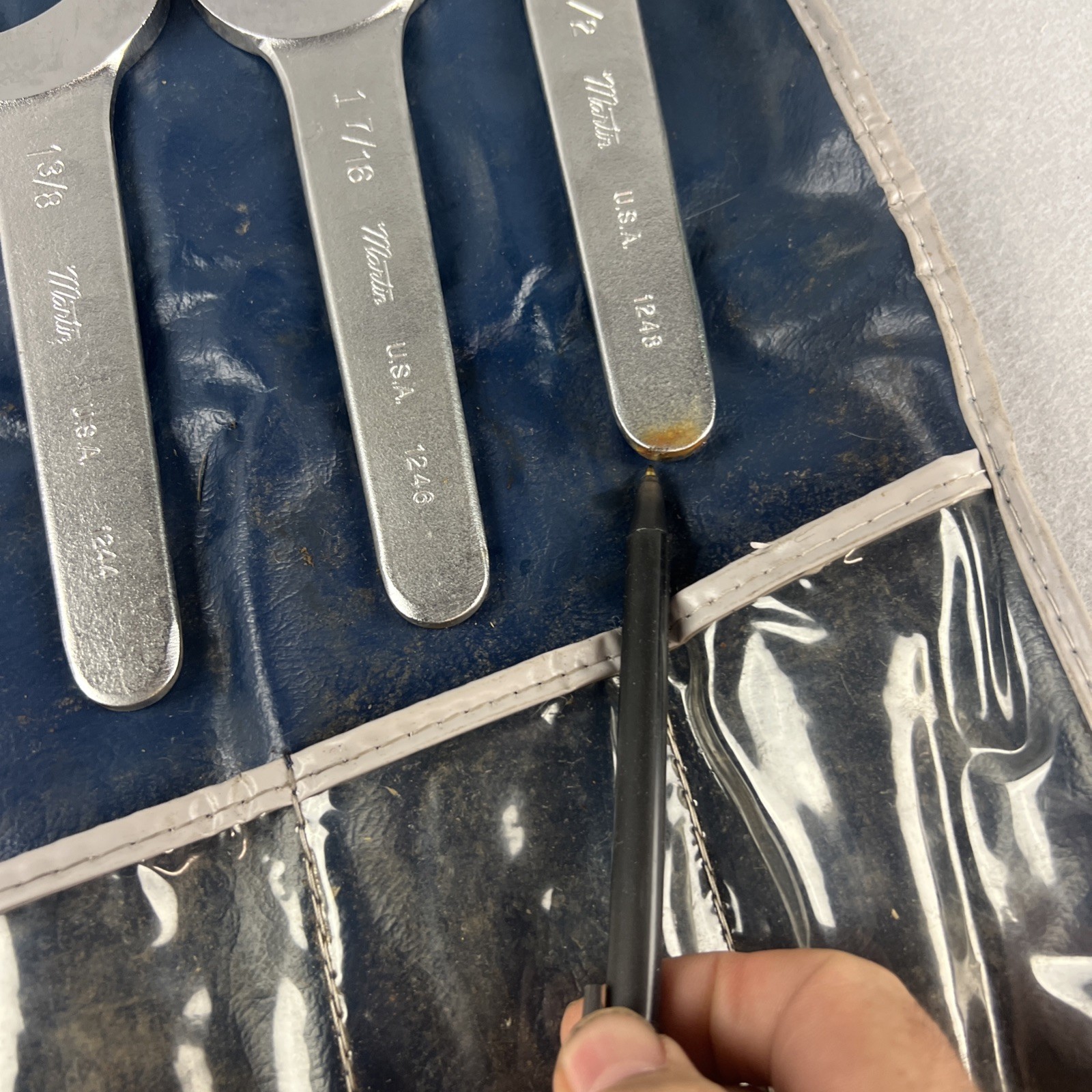 Martin SW11K 11 Piece Angle Wrench Set 30 Degree Thin Pattern USA Made