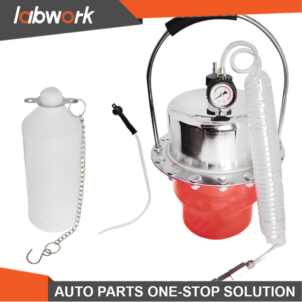 Labwork Portable Pneumatic Air Pressure Kit Brake & Clutch Bleeder Valve System
