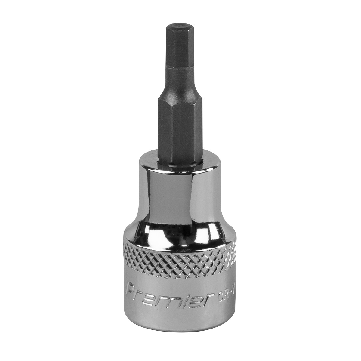 Sealey Hex Socket Bit 4mm 3/8″ Square Drive Forged Chrome Vanadium Steel SBH007
