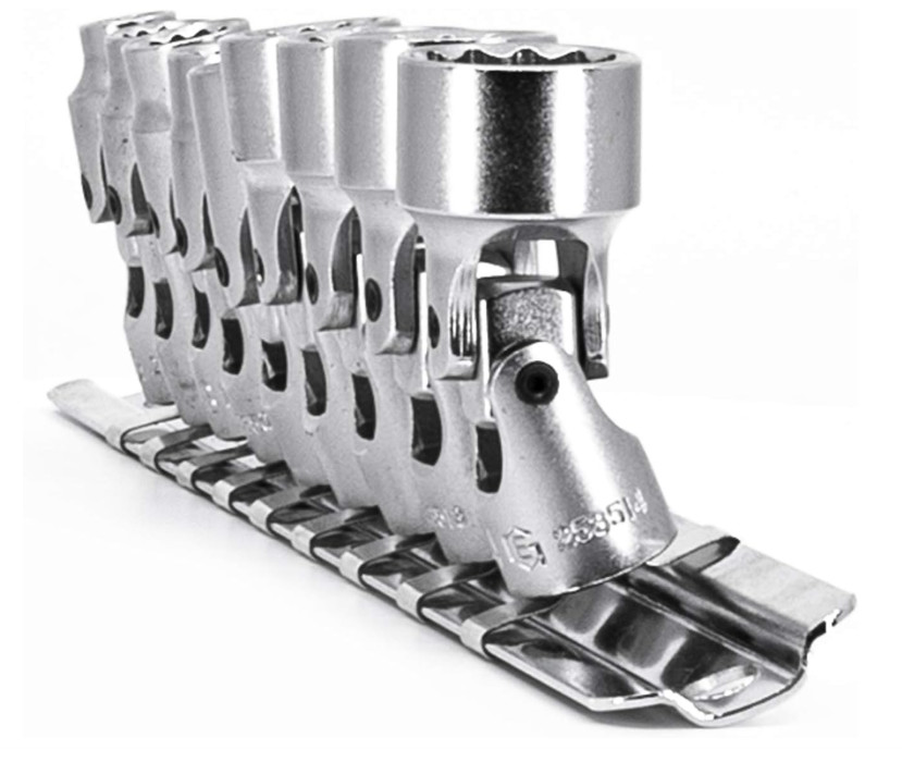 Genius Tools 9PCS 1/4″ Drive Metric Universal Hand Socket Set 12-Point US-209M