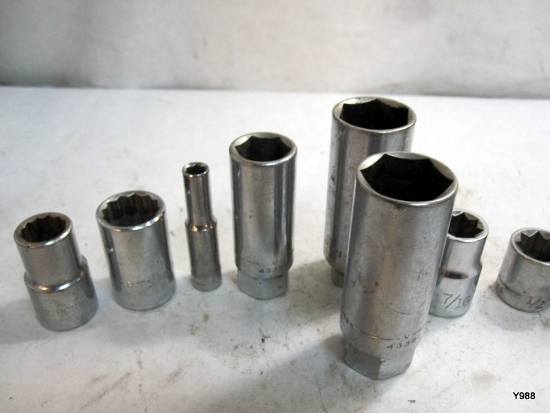 CRAFTSMAN set of 12 sockets mix lot see description