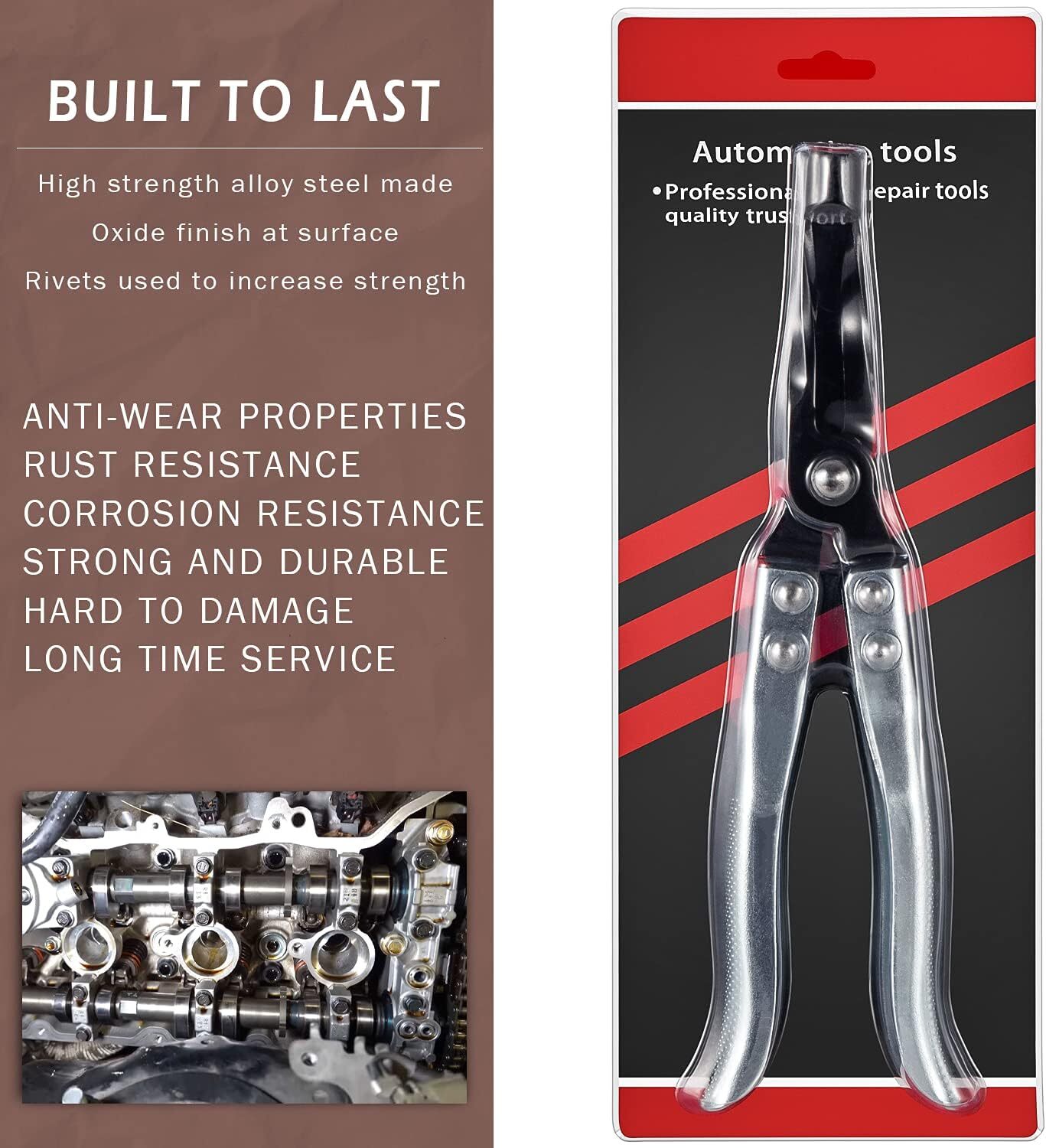 HW0107Valve Stem Seal Pliers Seal Removal Tool Remover Built to Last Firmly Grip