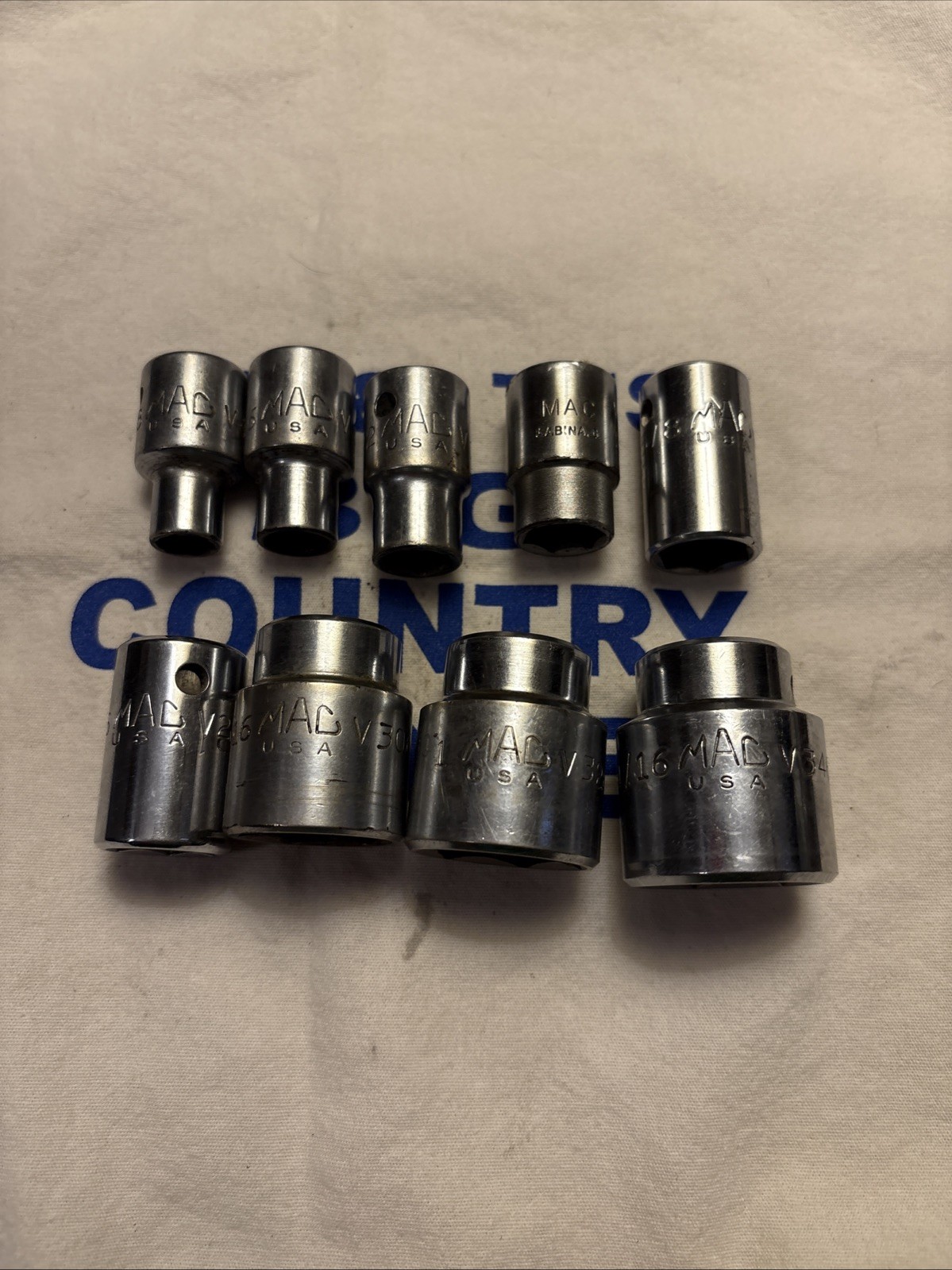 Mac Tools 1/2″ Drive 6pt 9pc Chrome SAE Socket Set 3/8″ to 1-1/16″ V126-V346