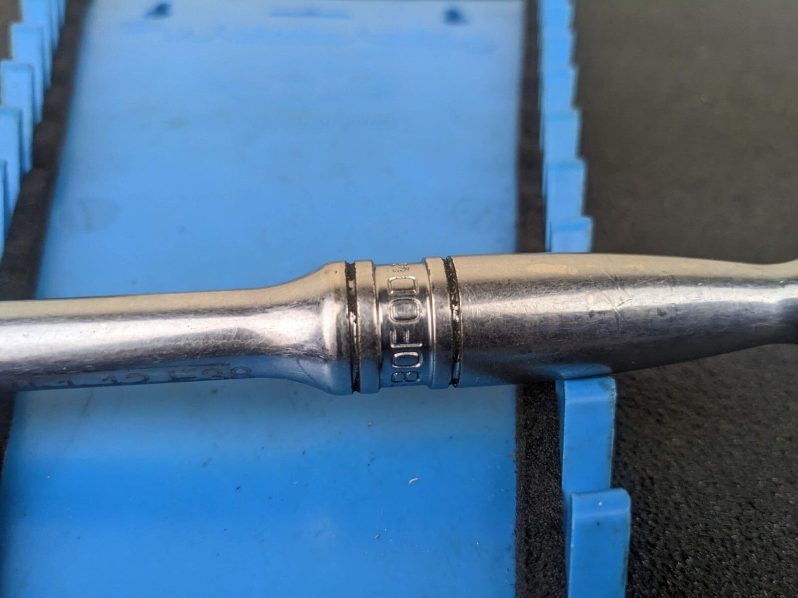 #bk288 Snap-on Tools Socket Ratchet 3/8″ Drive F80FOD F80 FOD Chrome 7″ USA