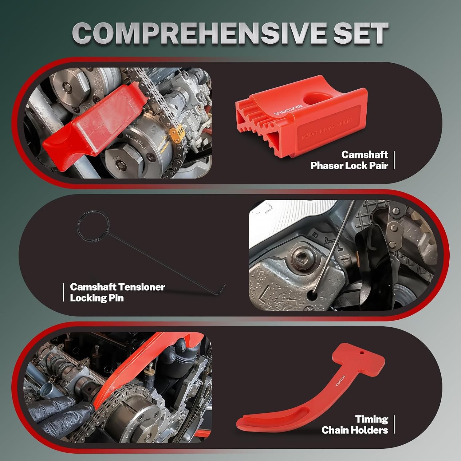 3.6 Pentastar Timing Tool Kit-Cam Phaser Locking Tool Kit for 3.6L VVT Engine C